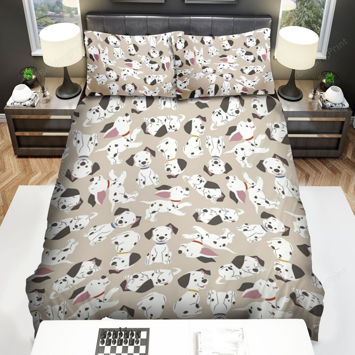 101 Dalmatians Puppies Pattern Bed Sheets Duvet Cover Bedding Sets