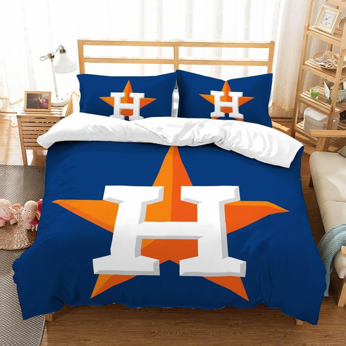 3d Customize Houston Astros Bedding Set Duvet Cover Set Bedroom Set Bedlinen