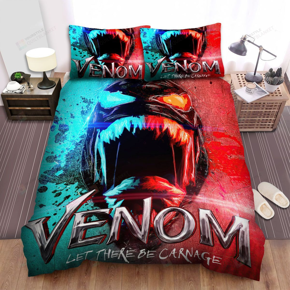 Venom: Let There Be Carnage Movie Wallpaper 4k Bed Sheets Spread Comforter Duvet Cover Bedding Sets