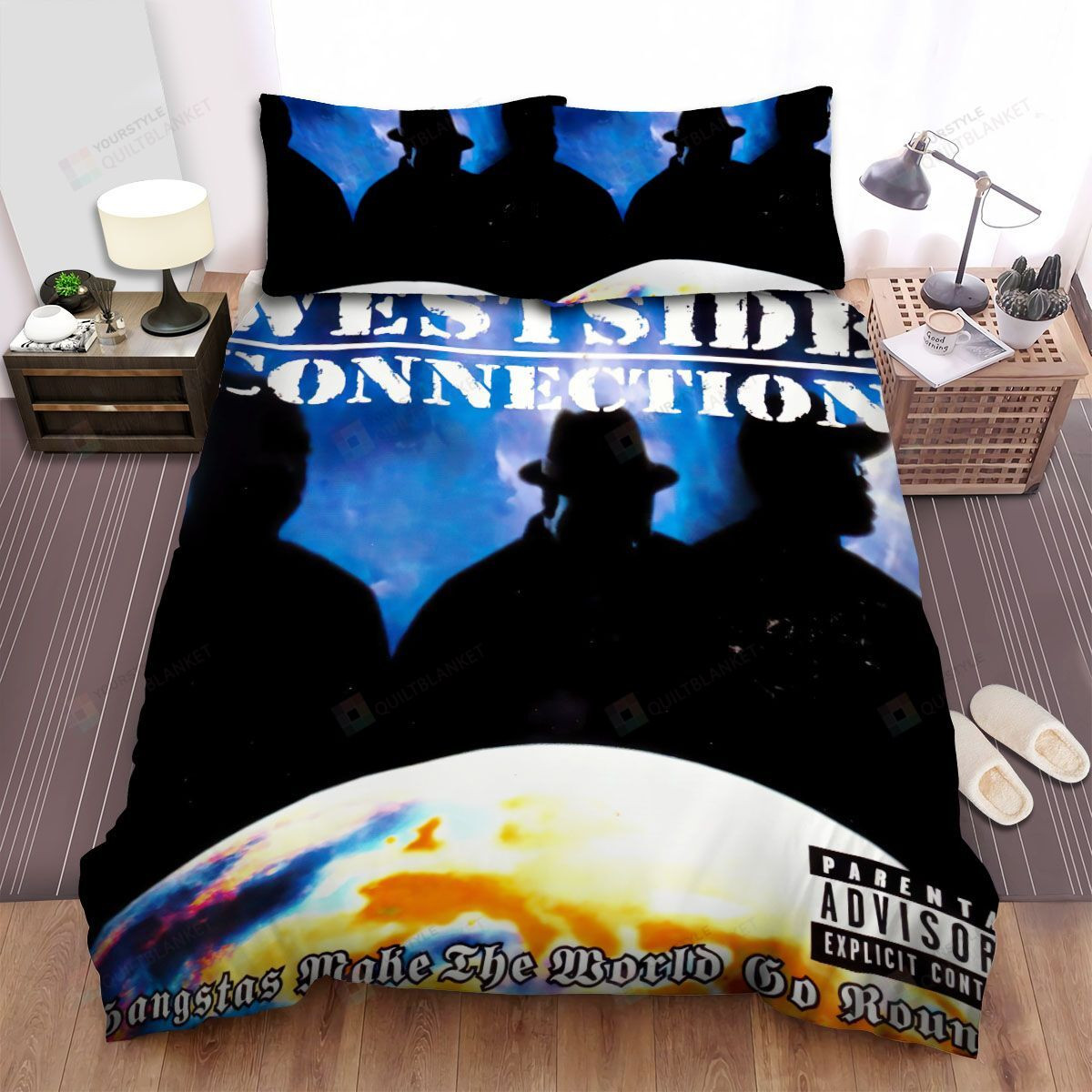 Westside Connection Music Band Gangstas Make The World Go Round (cdm) 1997 Bed Sheets Spread Comforter Duvet Cover Bedding Sets